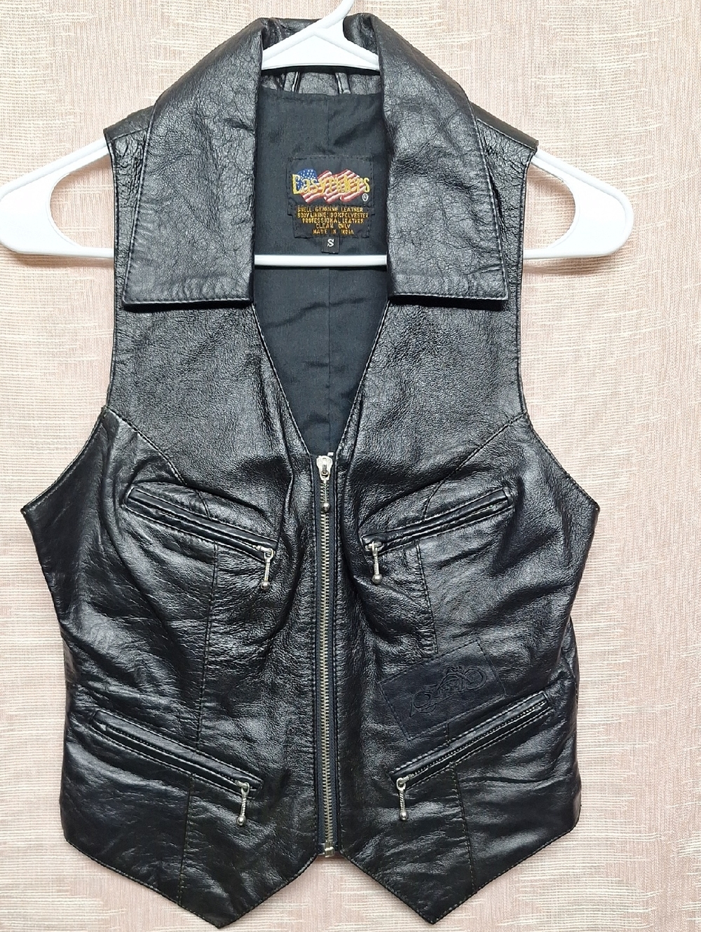 Riders by Lee Black Genuine Leather Vest